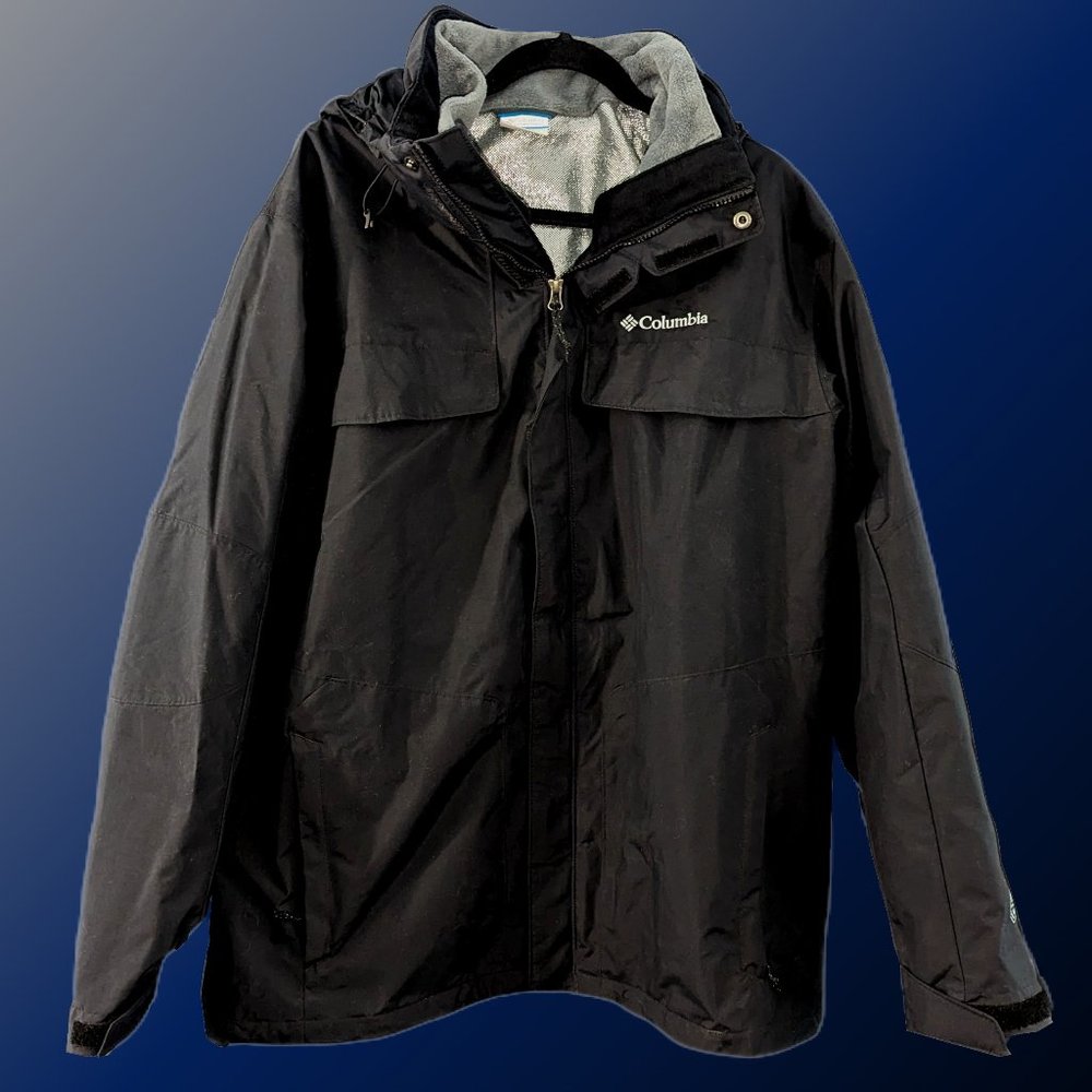 Columbia Bugaboo Jacket (Black) -- 2 in 1 Interchange -- Large